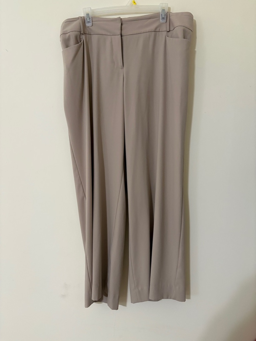 Tailored Wide-Leg Women's Pants in Taupe